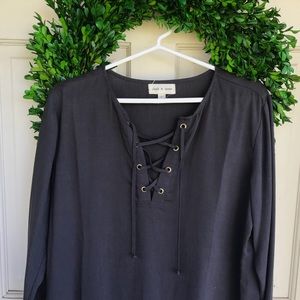 Cloth & Stone Lace Up Dress